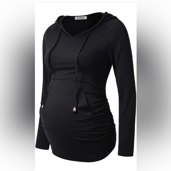 Amazon Tops - GINKANA Maternity Hoodie Long Sleeves Shirts Casual Maternity Top Pregnancy